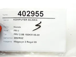 Honda FR-V Unité de commande, module ECU de moteur 37820-RJJ-G01