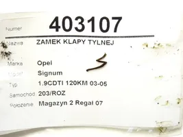 Opel Signum Zamek tylnej klapy bagażnika 13185566