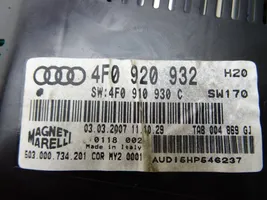 Audi A6 Allroad C6 Tachimetro (quadro strumenti) 4F0920932