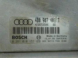 Audi A6 S6 C5 4B Moottorin ohjainlaite/moduuli (käytetyt) 0281010153