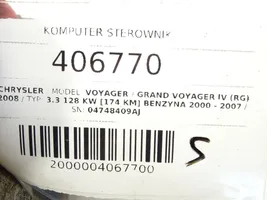 Chrysler Grand Voyager IV Блок управления двигателем ECU 04748409AJ