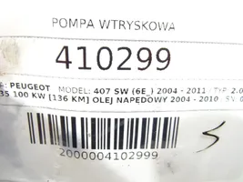 Peugeot 407 Pompa ad alta pressione dell’impianto di iniezione A2C20000598