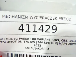 Volkswagen PASSAT B8 Mechanizm i silniczek wycieraczek szyby przedniej / czołowej 1397220691