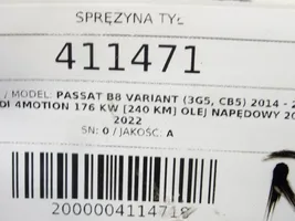 Volkswagen PASSAT B8 Sprężyna tylna 3Q0511115N