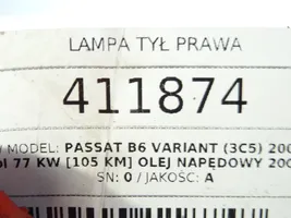 Volkswagen PASSAT B6 Lampa tylna 