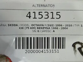 Skoda Octavia Mk1 (1U) Générateur / alternateur 037903025E