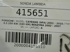 Porsche Cayenne (9PA) Sensore della sonda Lambda 0258006498