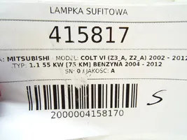 Mitsubishi Colt Kattokonsolin valaisinyksikön koristelista MR951589