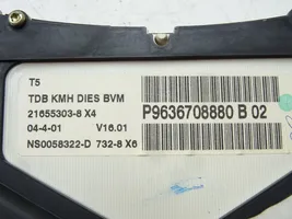 Peugeot 307 Tachimetro (quadro strumenti) P9636708880B