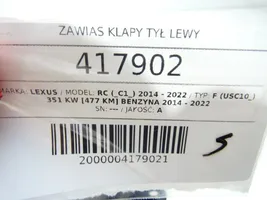 Lexus RC Zawias klapy tylnej bagażnika 