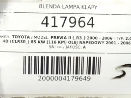 Toyota Previa (XR30, XR40) II Listwa oświetlenie tylnej tablicy rejestracyjnej 422-77978