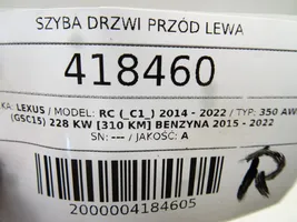 Lexus RC Szyba drzwi przednich 