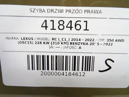 Lexus RC Szyba drzwi przednich 