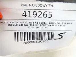 Lexus RC Wał napędowy tylny 