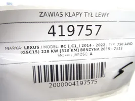 Lexus RC Zawias klapy tylnej bagażnika 