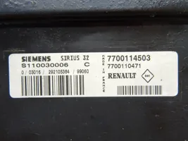 Renault Megane I Unité de commande, module ECU de moteur 7700114503