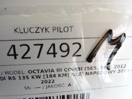 Skoda Octavia Mk3 (5E) Klucz / Karta zapłonu 