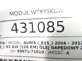 Toyota Auris 150 Inne komputery / moduły / sterowniki 89871-71010