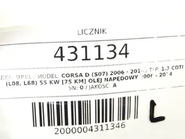 Opel Corsa D Speedometer (instrument cluster) P0013281899