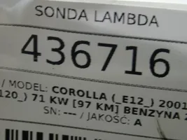 Toyota Corolla Verso E121 Lambda-anturi 