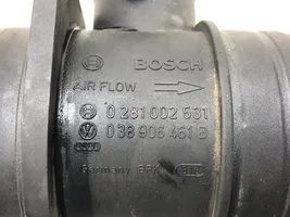 Volkswagen Jetta V Mass air flow meter 0281002531