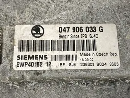 Skoda Fabia Mk1 (6Y) Komputer / Sterownik ECU silnika 047906033G