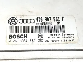 Audi A6 Allroad C5 Unité de commande, module ECU de moteur 0261284687