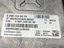 Mercedes-Benz A W169 Motorsteuergerät ECU A2661536679