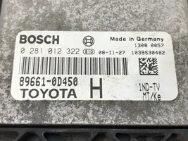 Toyota Yaris Galios (ECU) modulis 89661-0D450