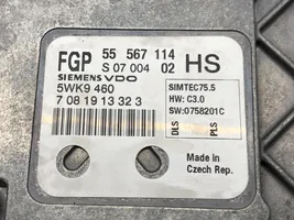 Opel Astra H Komputer / Sterownik ECU silnika 55567114