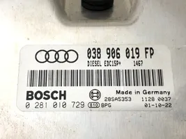 Audi A4 S4 B6 8E 8H Unité de commande, module ECU de moteur 038906019FP