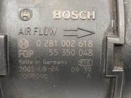 Opel Vectra C Mass air flow meter 55350048