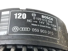 Audi A6 S6 C5 4B Generaattori/laturi 0123515024