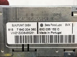 Volkswagen Polo IV 9N3 Unité principale radio / CD / DVD / GPS 6X0035152C