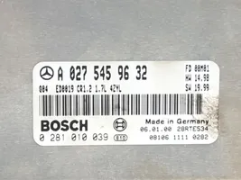 Mercedes-Benz A W168 Unité de commande, module ECU de moteur A0275459632