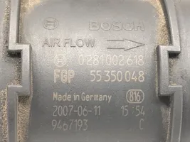 Saab 9-3 Ver2 Przepływomierz masowy powietrza MAF 55350048