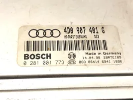 Audi A8 S8 D2 4D Unité de commande, module ECU de moteur 4D0907401G