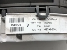 Volvo V70 Tachimetro (quadro strumenti) 31343324AA
