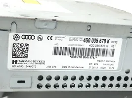 Audi A6 C7 Radija/ CD/DVD grotuvas/ navigacija 4G0035670K