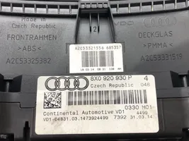 Audi A1 Compteur de vitesse tableau de bord 8X0920930P