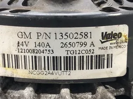 Opel Insignia A Generator/alternator 13502581