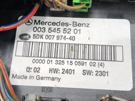 Mercedes-Benz C AMG W203 Muut ohjainlaitteet/moduulit 0035455201