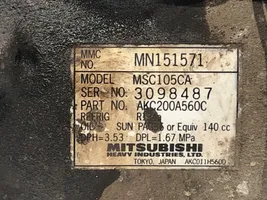 Mitsubishi Outlander Kompresor / Sprężarka klimatyzacji A/C MN151571