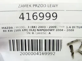 Mazda 3 I Zamek drzwi przednich 3N6A-A21813KP