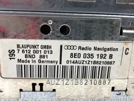 Audi A4 S4 B6 8E 8H Radija/ CD/DVD grotuvas/ navigacija 8E0035192B