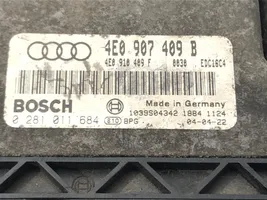 Audi A8 S8 D3 4E Unité de commande, module ECU de moteur 4E0907409B