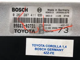 Toyota Corolla Verso E121 Unité de commande, module ECU de moteur 89661-02731