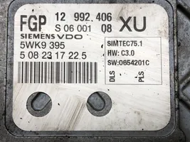 Opel Zafira B Unité de commande, module ECU de moteur 12992406XU