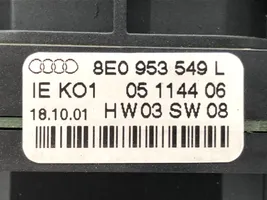 Audi A4 S4 B6 8E 8H Commodo, commande essuie-glace/phare 8E0953549L