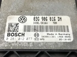 Volkswagen Golf Plus Unité de commande, module ECU de moteur 